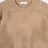 Maglione Uomo Cashmere Rigenerato a Coste Sante - Rifò Lab Moda circolare made in Italy 
