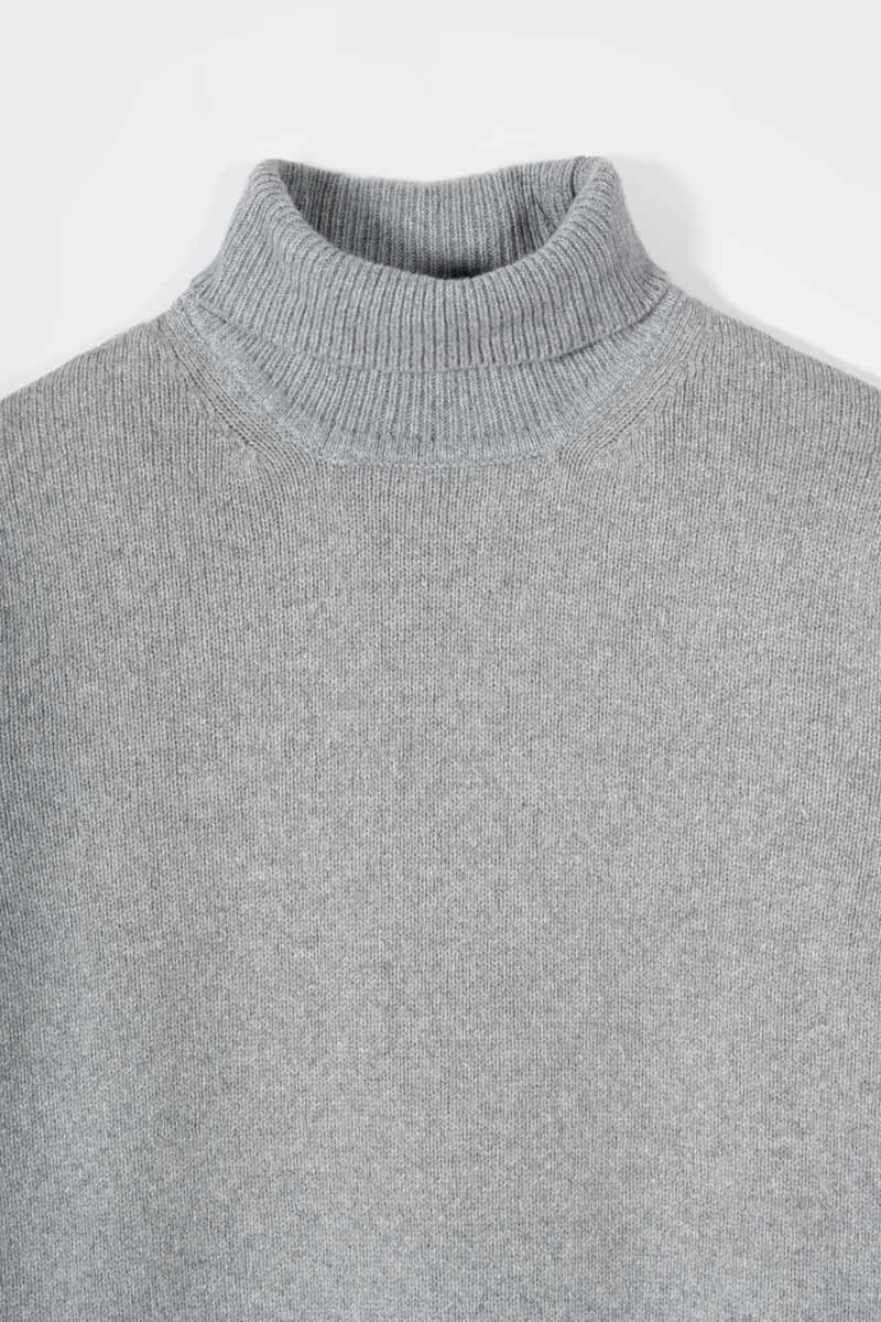 Dolcevita Uomo Cashmere Riciclato Maglione Collo Alto Uomo Dimitri - Rifò Lab Moda circolare made in Italy
Grigio Calce