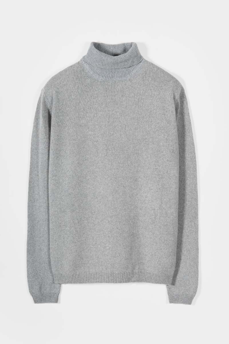 Dolcevita Uomo Cashmere Riciclato Maglione Collo Alto Uomo Dimitri - Rifò Lab Moda circolare made in Italy
Grigio Calce