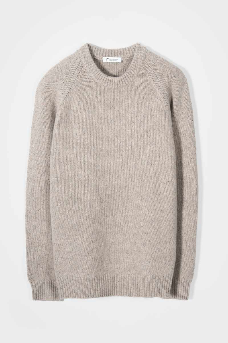 Maglia Cashmere Uomo Donegal Girocollo Biagio - Rifò Lab Moda circolare made in Italy
