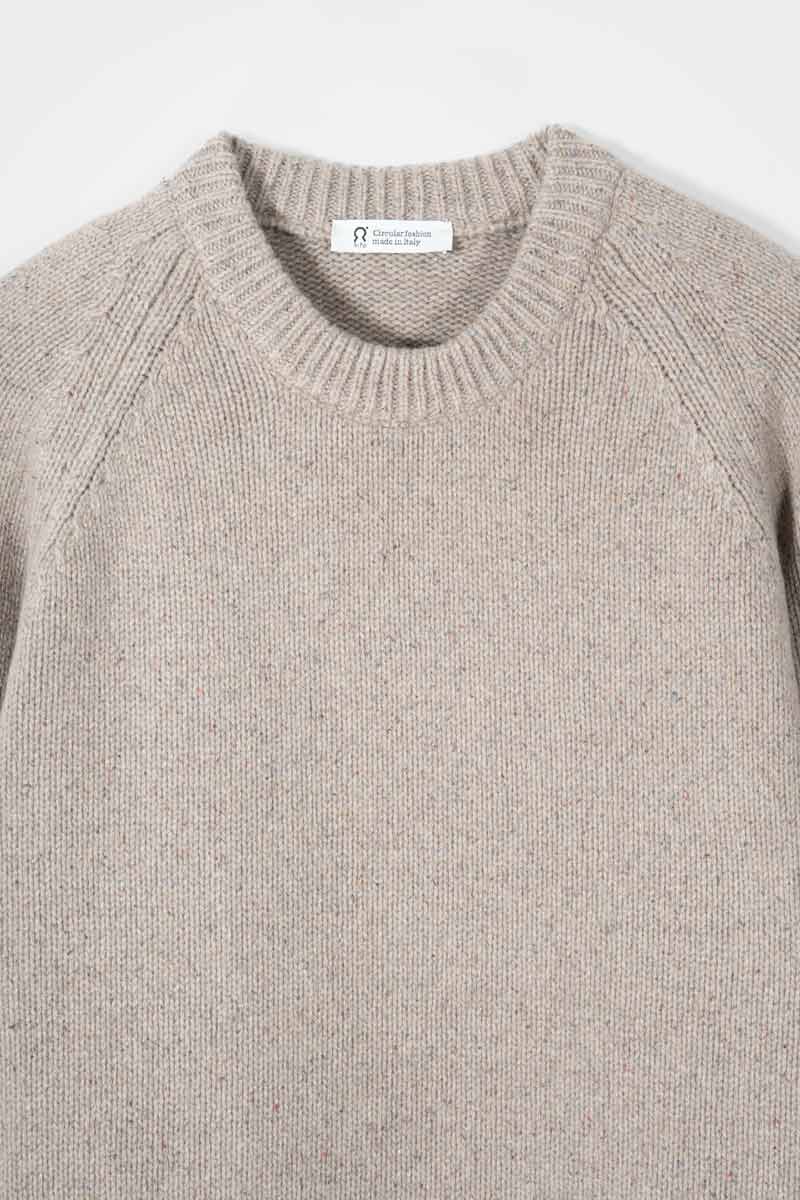 Maglia Cashmere Uomo Donegal Girocollo Biagio - Rifò Lab Moda circolare made in Italy