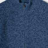 Cardigan con Zip Uomo Lana Rigenerata Vito - Rifò Lab Moda circolare made in Italy