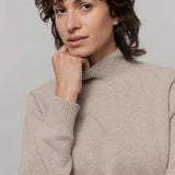 Maglia Collo Alto Cashmere Donna Ada - Rifò moda circolare made in Italy
Beige Sabbia