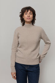 Maglia Collo Alto Cashmere Donna Ada - Rifò moda circolare made in Italy
Beige Sabbia