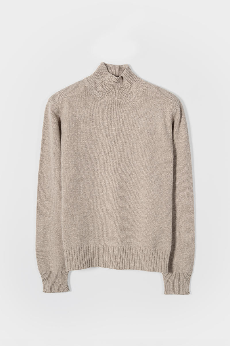 Maglia Collo Alto Cashmere Donna Ada - Rifò moda circolare made in Italy
Beige Sabbia