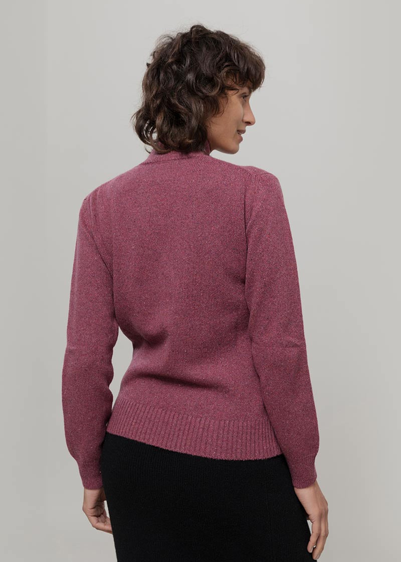 Maglia Collo Alto Cashmere Donna Ada - Rifò moda circolare made in Italy
Rosso Marsala