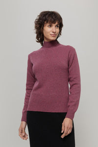 Maglia Collo Alto Cashmere Donna Ada - Rifò moda circolare made in Italy
Rosso Marsala