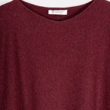Maglia Scollo a Barca Donna Cashmere Silvia Rosso - Rifò