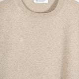 Maglia Girocollo Cashmere Rigenerato Uomo Beige - Rifò
