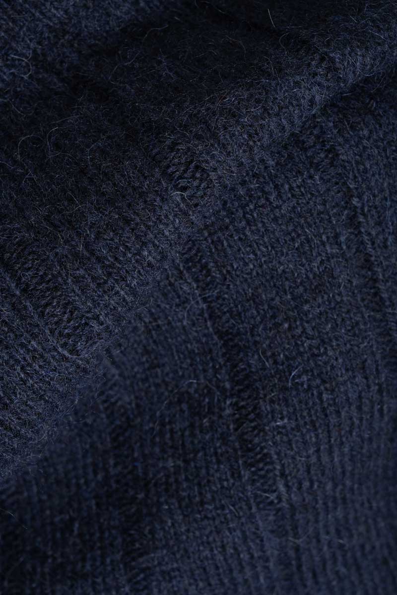 Maglione Alpaca Lana Donna Blu Atena - Rifò Lab Moda circolare made in Italy