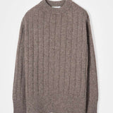 Maglione Alpaca Lana Donna Marrone Atena - Rifò Lab Moda circolare made in Italy