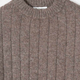 Maglione Alpaca Lana Donna Marrone Atena - Rifò Lab Moda circolare made in Italy