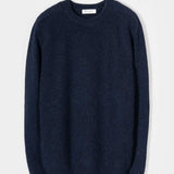 Maglione Uomo Alpaca Riciclata Blu Silvano - Rifò Lab Moda circolare made in Italy