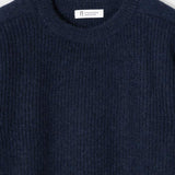 Maglione Uomo Alpaca Riciclata Blu Silvano - Rifò Lab Moda circolare made in Italy