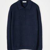 Maglione Polo Uomo Cashmere Riciclato Bernardo - Rifò Lab Moda circolare made in Italy
Blu Mora