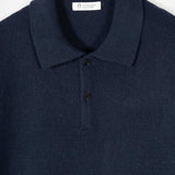 Maglione Polo Uomo Cashmere Riciclato Bernardo - Rifò Lab Moda circolare made in Italy
Blu Mora