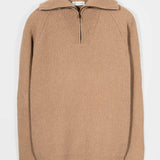 Maglione con Zip Uomo Lana Rigenerata Stefano - Rifò Lab Moda circolare made in Italy