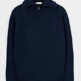 Maglione con Zip Uomo Lana Rigenerata Stefano - Rifò Lab Moda circolare made in Italy