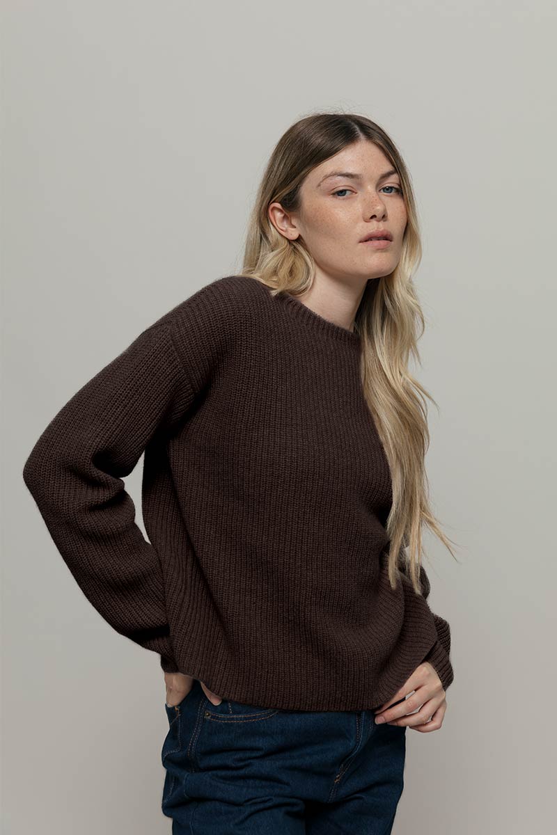 Rifò MELISSA Maglia Girocollo Donna Cashmere Rigenerato