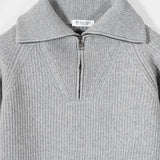 Maglione con Zip Uomo Lana Rigenerata Stefano - Rifò Lab Moda circolare made in Italy
Grigio Calce