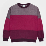 Maglia Unisex Cashmere Rigenerato Zero Waste Trio Viola Melanzana