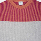 Maglia Unisex Cashmere Rigenerato Zero Waste Trio Arancio Pompelmo