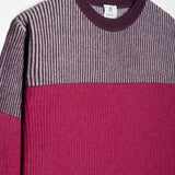 Maglia Unisex Cashmere Rigenerato Zero Waste Trio Viola Melanzana
