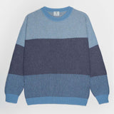 Maglia Unisex Cashmere Rigenerato Zero Waste Trio Azzurro Ortensia