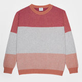 Maglia Unisex Cashmere Rigenerato Zero Waste Trio Arancio Pompelmo