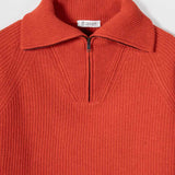 Maglia Zip Donna Lana Rigenerata Annalisa - Rifò Lab Moda circolare made in Italy 