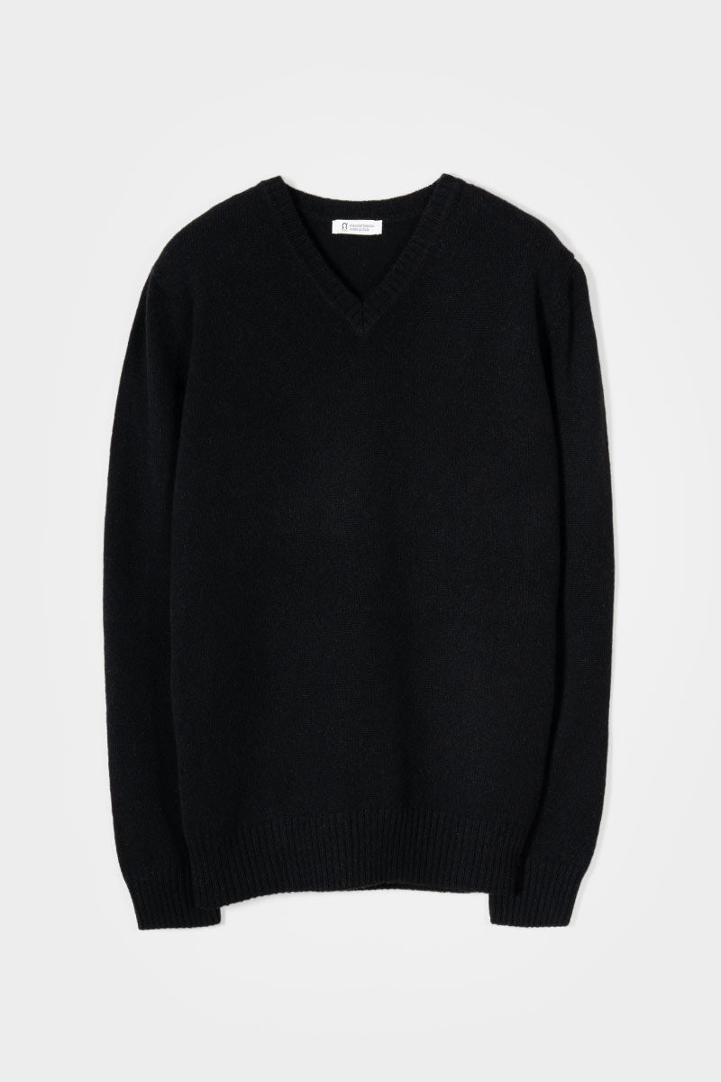 Maglione Nero con Scollo a V Uomo Cashmere Riciclato Flavio - Rifò Lab Moda circolare made in Italy
Nero Ardesia