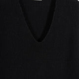 Maglia Donna Cashmere Rigenerato Ester Nero