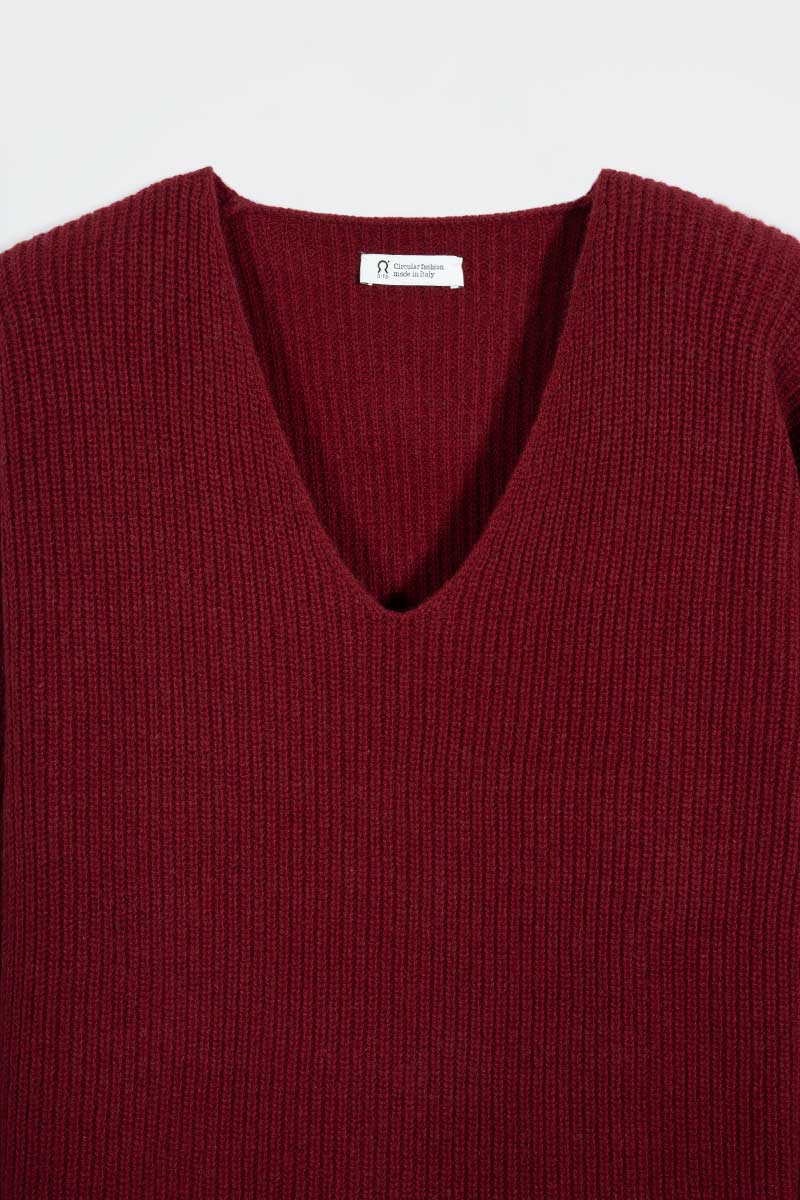 Maglia Donna Cashmere Rigenerato Ester - Rifò Lab Moda circolare made in Italy