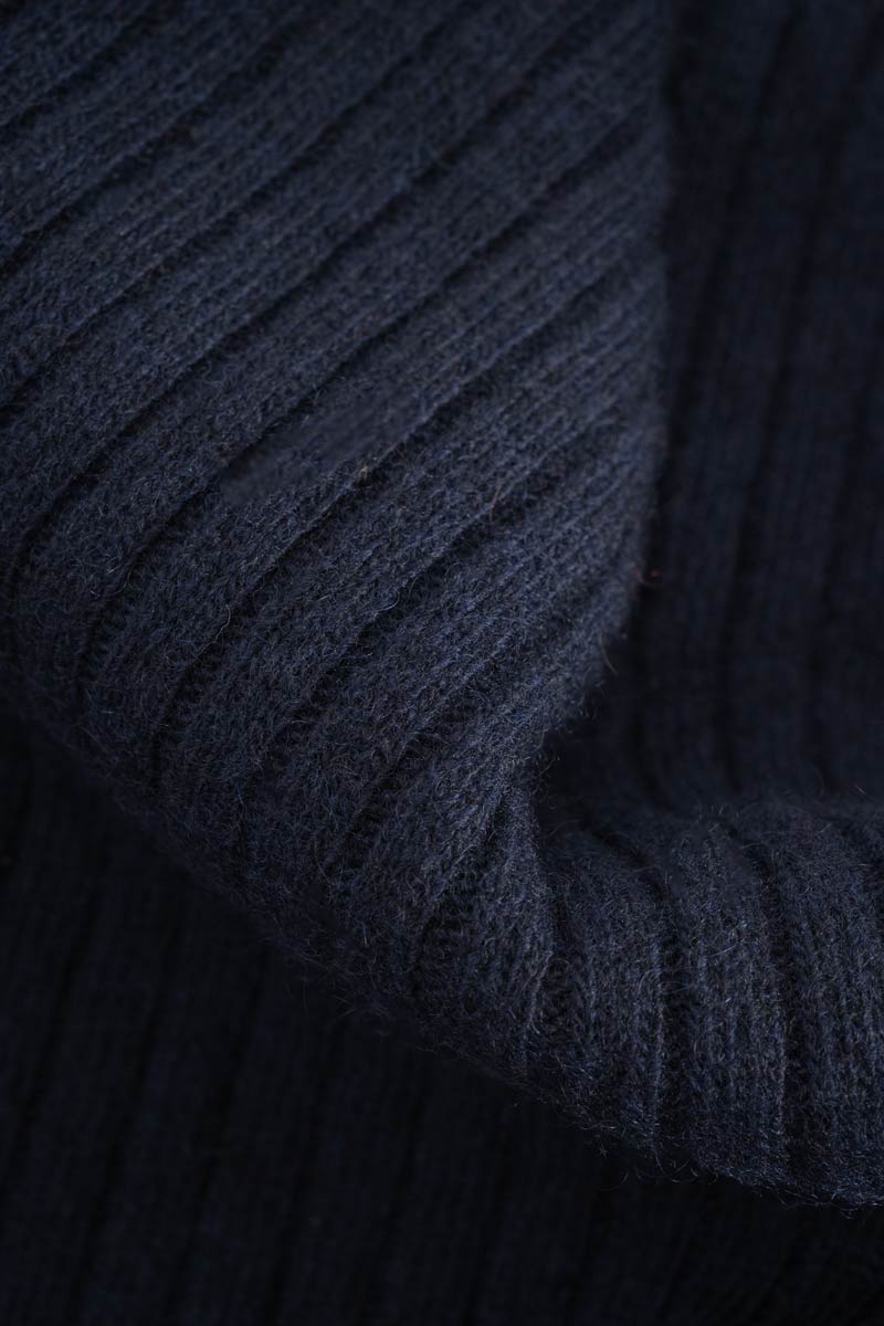 maglia-costine-cashmere-rigenerato-donna-euridice-blu - Rifò Lab Moda circolare made in Italy 