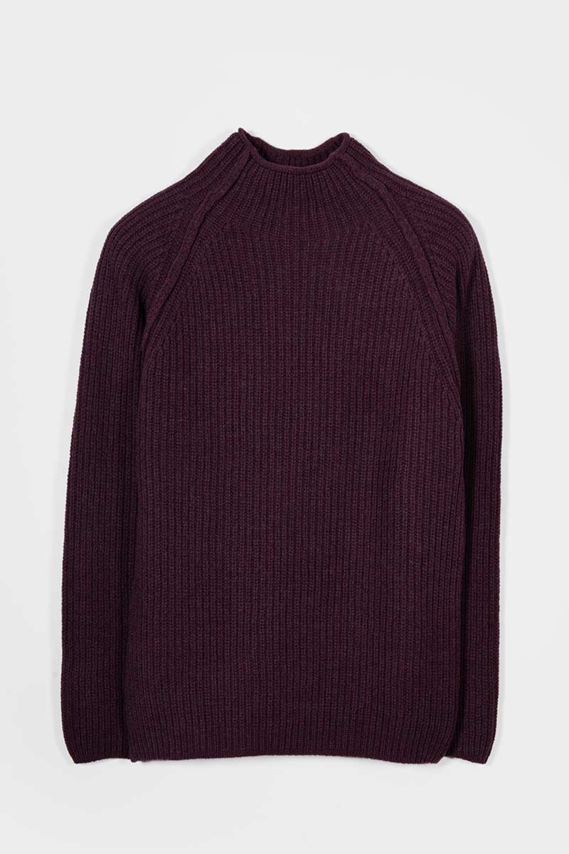 Maglione Collo Alto Unisex Lana Rigenerata Corrado - Rifò Lab Moda circolare made in Italy