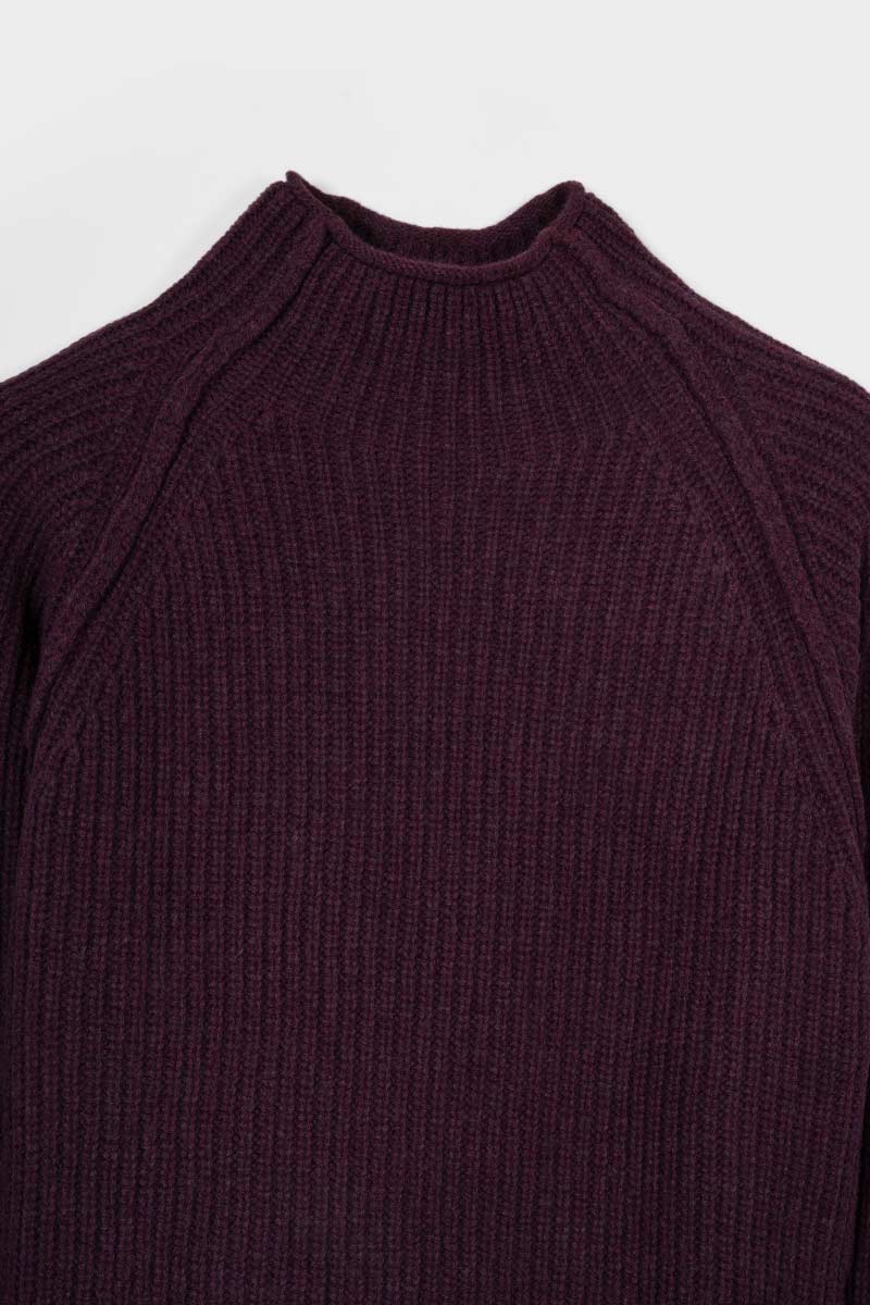 Maglione Collo Alto Unisex Lana Rigenerata Corrado - Rifò Lab Moda circolare made in Italy