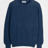 Blu Baltico | Maglioncino leggero cotone jeans rigenerato