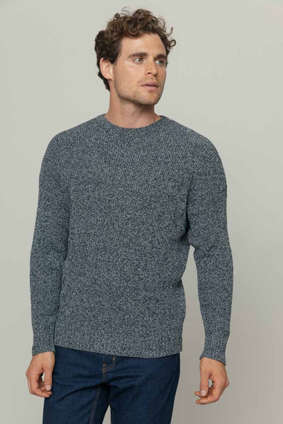 Maglia Uomo Cotone Jeans Rigenerato Cosimo Nero Rifò