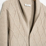 Beige Sabbia | Cardigan Uomo Lana Rigenerata Ambrogio