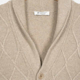 Beige Sabbia | Cardigan Uomo Lana Rigenerata Ambrogio