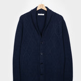 Blu Mora | Cardigan Uomo Lana Rigenerata Ambrogio