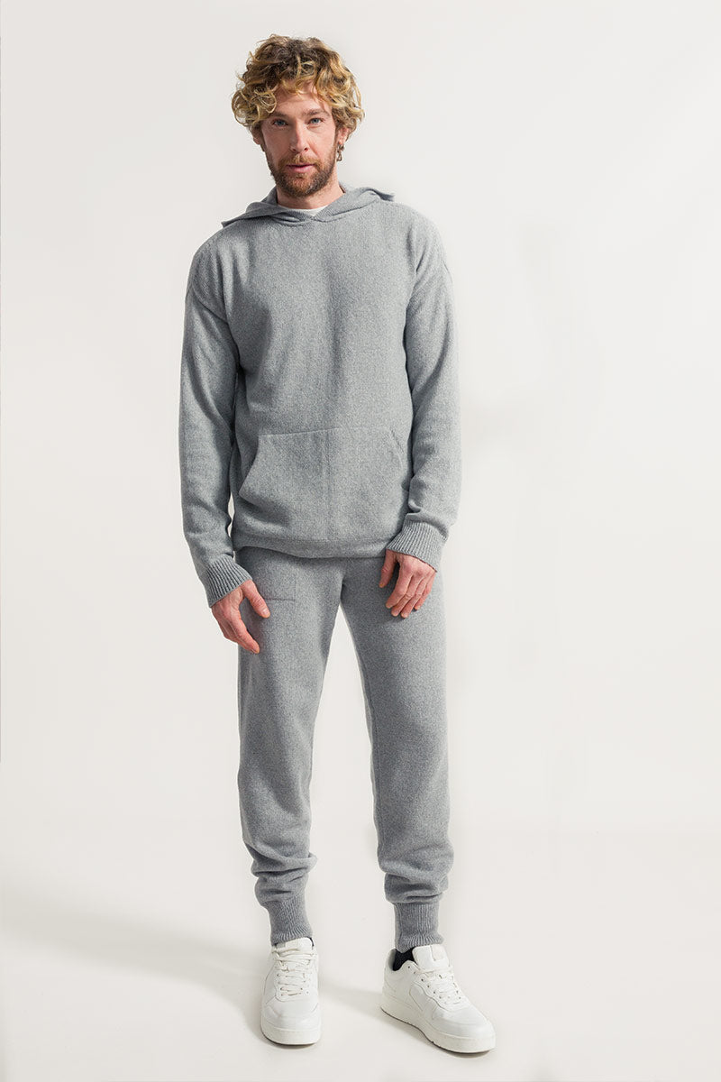 Grigio Calce | Pantaloni Uomo Cashmere Rigenerato Patroclo