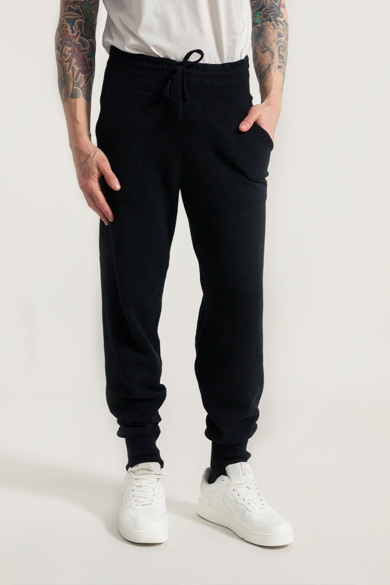 Nero Ardesia | Pantaloni Uomo Cashmere Rigenerato Patroclo