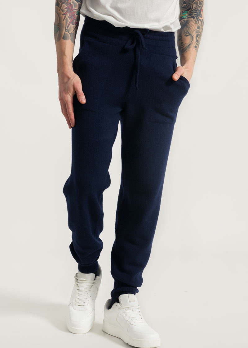 Blu Mora | Pantaloni Uomo Cashmere Rigenerato Patroclo