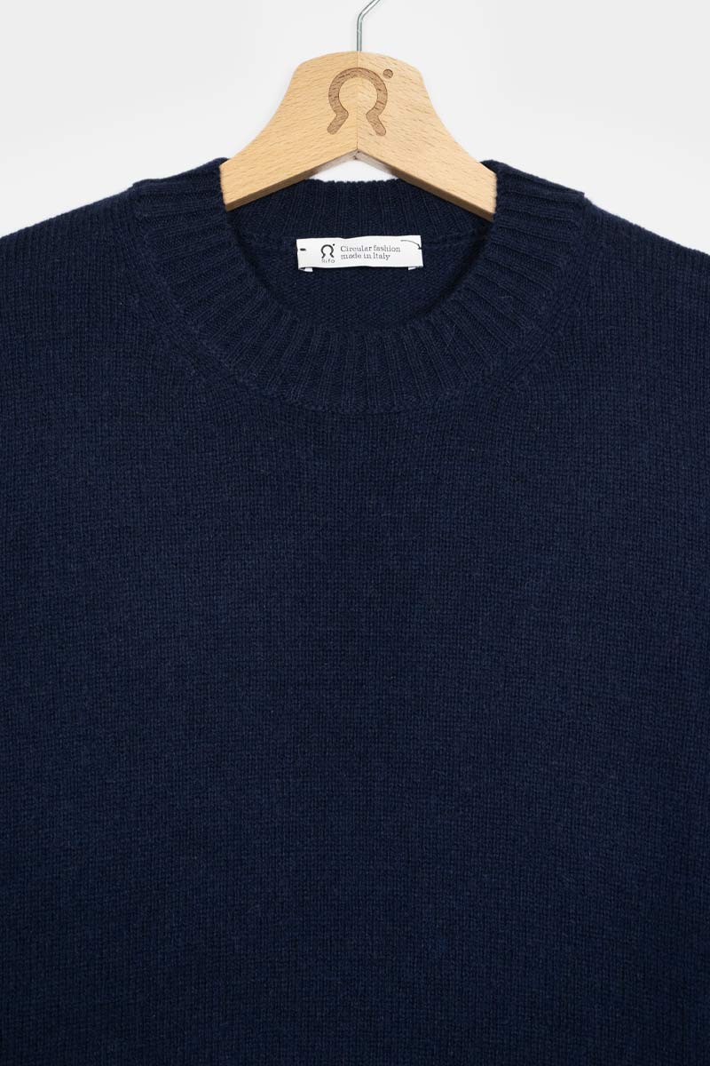 Blu Mora | Maglia Uomo Lana Rigenerata Ferruccio