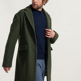 Verde Felce | Cappotto Uomo Lana Rigenerata Gilberto