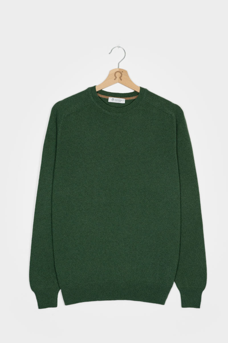 Verde Bietola | paricollo uomo light cashmere sostenibile