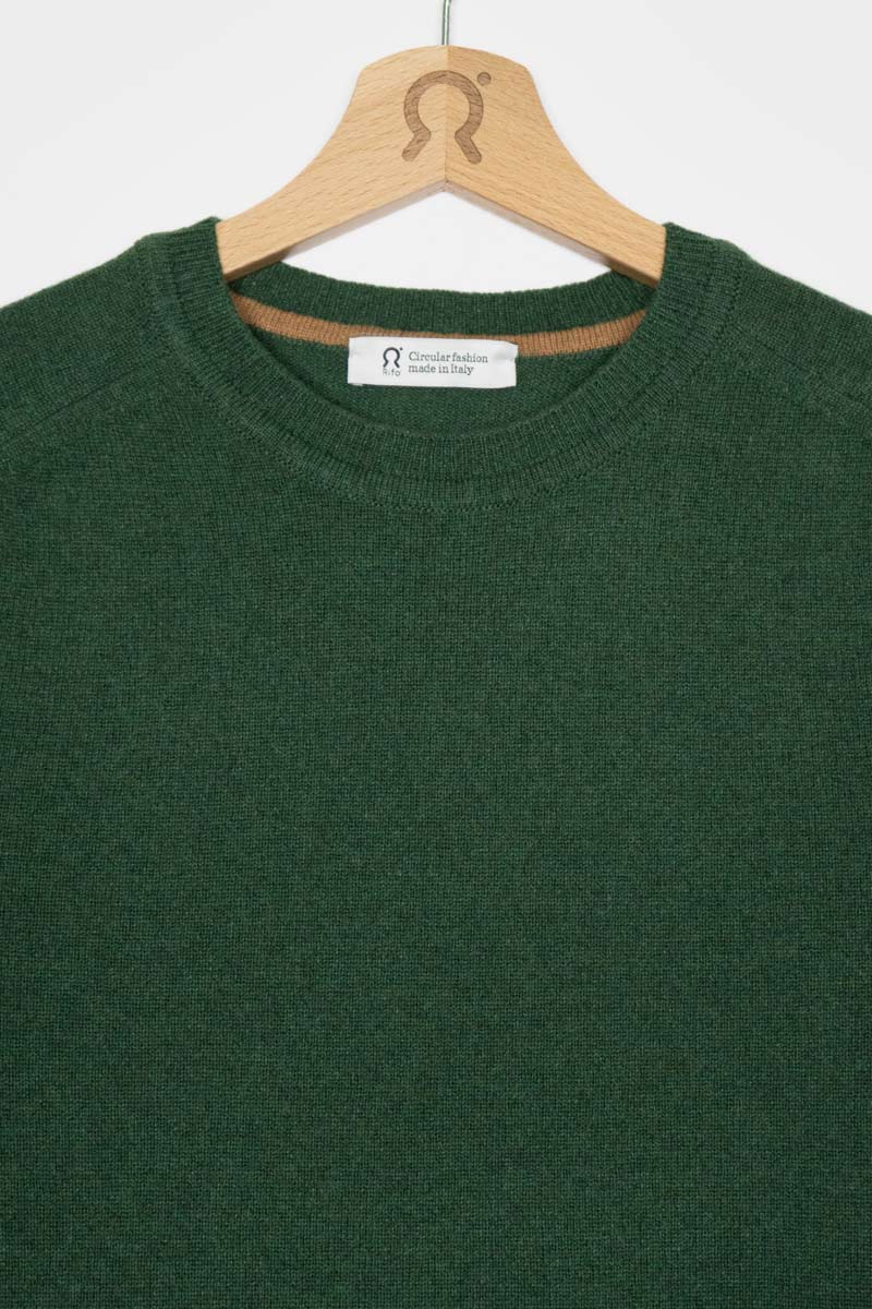 Verde Bietola | paricollo uomo light cashmere sostenibile