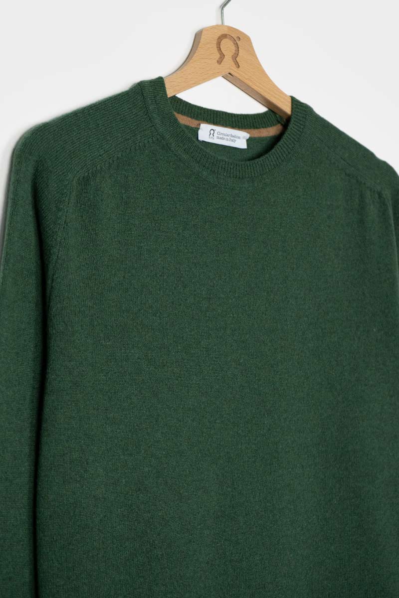 Verde Bietola | paricollo uomo light cashmere sostenibile