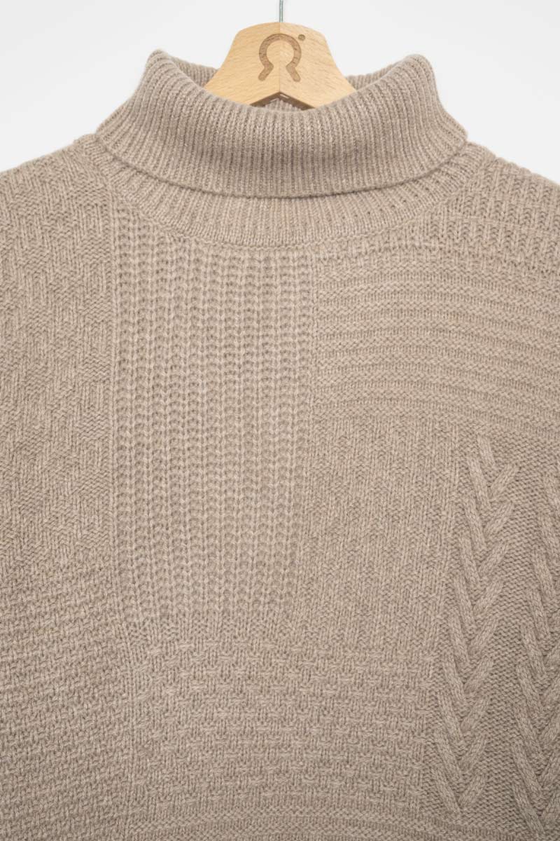 Beige Sabbia | Maglia Uomo Cashmere Rigenerato Bartolomeo